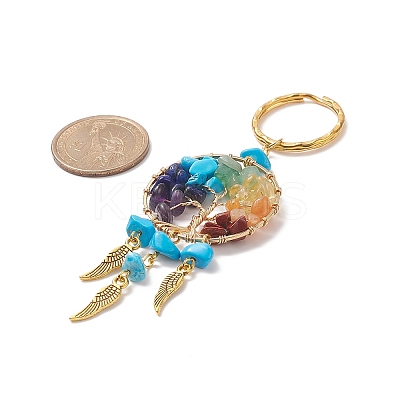 Synthetic Turquoise Keychain X1-KEYC-JKC00435-05-1