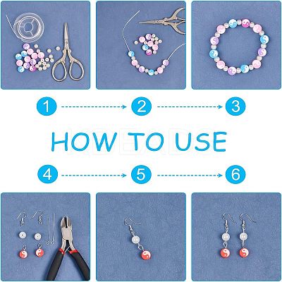 Handmade Polymer Clay Beads Strand CLAY-NB0001-34-1