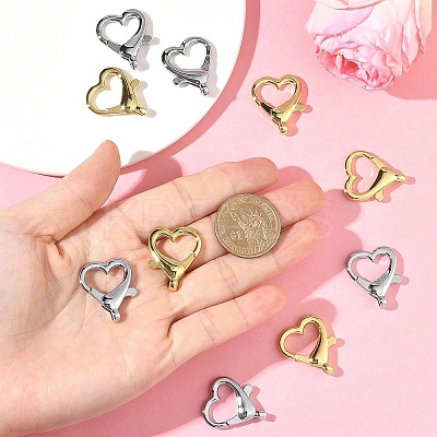 10Pcs 2 Colors Alloy Lobster Claw Clasps FIND-YW0009-35-1