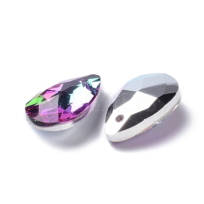 Faceted Teardrop Glass Pendants X1-GLAA-O008-A21-1