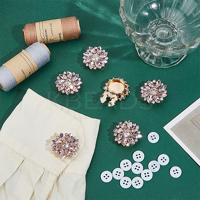 Alloy Cufflinks & 4-Hole Plastic Buttons HJEW-NB00246-1