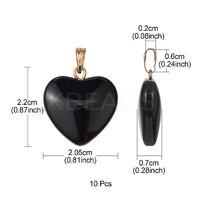 Spray Painted Glass Pendants GLAA-YW0001-99-1