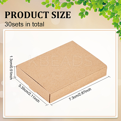 Rectangle Folding Cardboard Paper Drawer Boxes CON-WH0094-15B-1