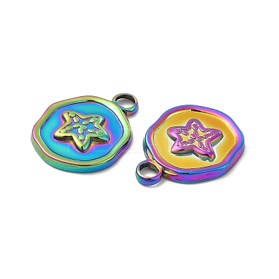 Ion Plating(IP) 304 Stainless Steel Pendants STAS-B032-36MC-1