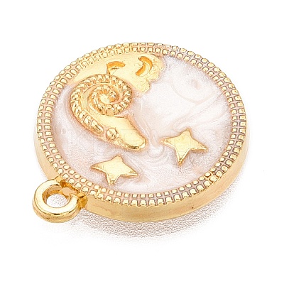 Alloy Enamel Pendants X1-ENAM-T021-03G-1