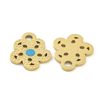 316 Surgical Stainless Steel Enamel Charms STAS-M073-25G-1