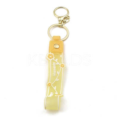 Flower PVC Rope Keychains KEYC-B015-01LG-05-1