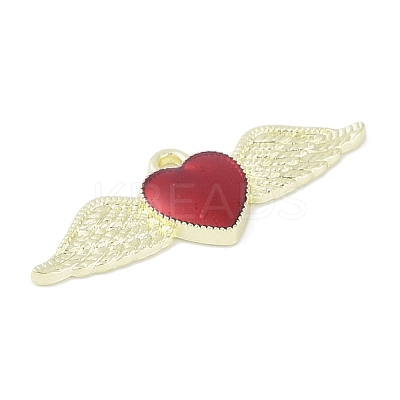 Rack Plating Alloy Enamel Pendants PALLOY-F018-33G-02-1
