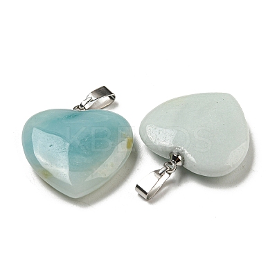 Natural Flower Amazonite Pendants G-G956-B74-FF-1