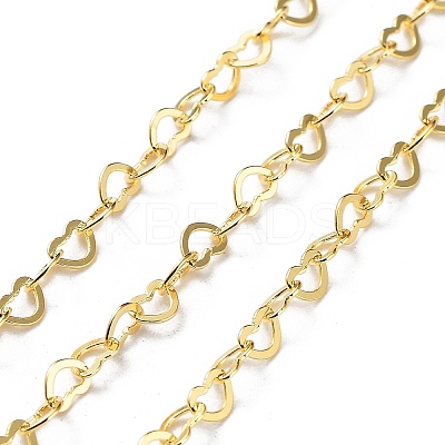 925 Sterling Silver Heart Link Chains STER-NH0001-28B-G-1