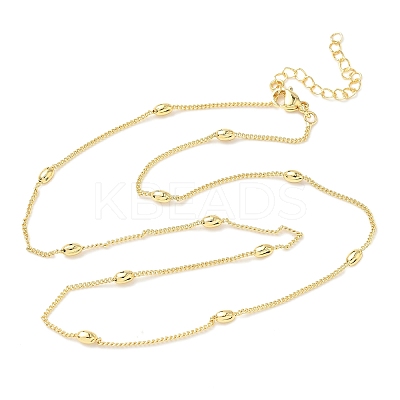 1.5MM Brass Twisted Curb Chain Necklaces for Women Men NJEW-F350-04G-1