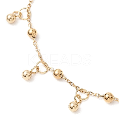 304 Stainless Steel Satellite Chains Anklets AJEW-AN00690-1