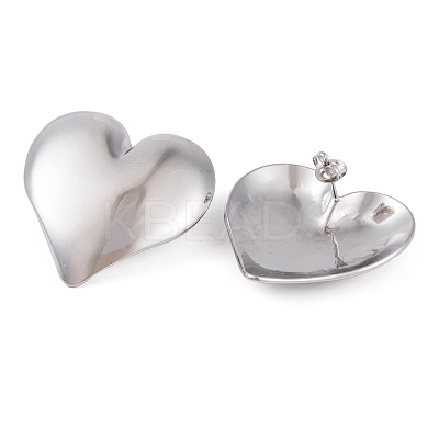 Non-Tarnish 304 Stainless Steel Stud Earrings for Women EJEW-A049-11P-1
