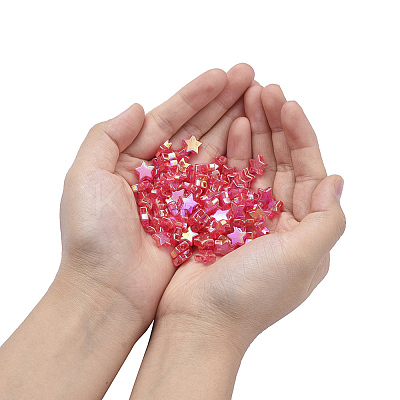 Eco-Friendly Transparent Acrylic Beads TACR-YW0001-01E-1