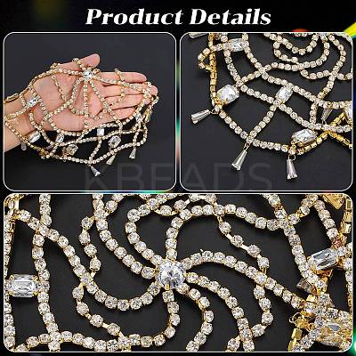 Alloy Rhinestone Headbands for Women AJEW-WH20020-241G-1