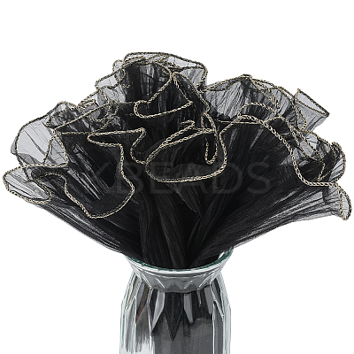 Wrinkled Wavy Gauze Yarn Flower Bouquets Wrapping Packaging DIY-CY0001-78C-1