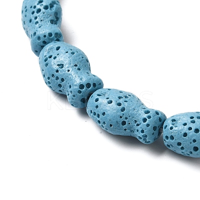 Natural Lava Rock Beads Strands G-U007-01B-1