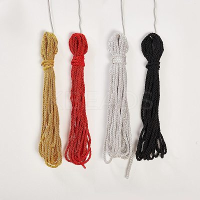 4 Bundles 4 Colors Jute Cord OCOR-SZ0001-06-1