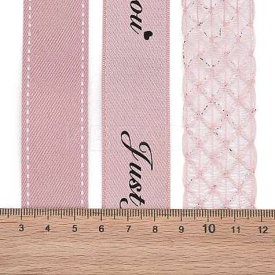 9 Yards 3 Styles Polyester Ribbon SRIB-A014-B01-1