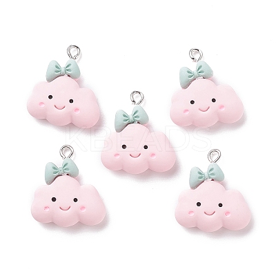 Opaque Resin Pendants LS-X-RESI-F030-08-1