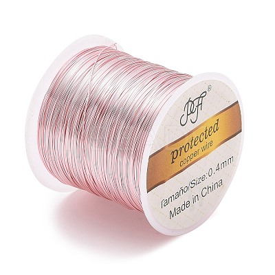 Round Copper Craft Wire Copper Beading Wire CWIR-F001-RG-0.4mm-1
