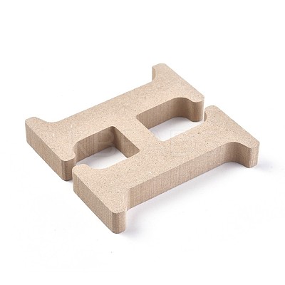Letter Unfinished Wood Slices DIY-WH0162-62H-1
