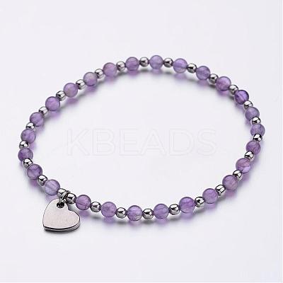 304 Stainless Steel Charm Bracelets BJEW-JB02462-1