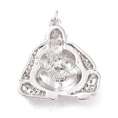 Eco-Friendly Brass Micro Pave Cubic Zirconia Pendants KK-K2685-12P-1