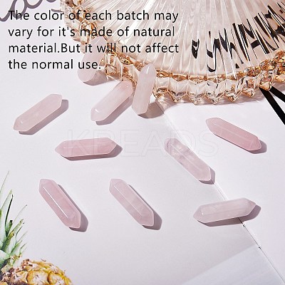 Faceted Natural Rose Quartz Healing Stones G-SZ0001-54-1