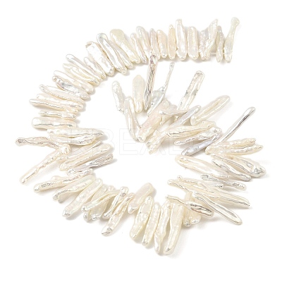 Natural Baroque Keshi Pearl Beads Strands PEAR-B004-02A-02A-1