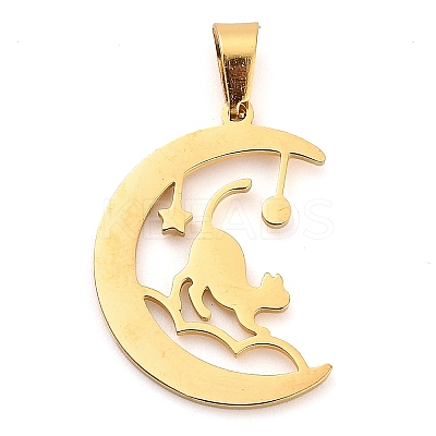 304 Stainless Steel Pendants STAS-R134-02G-01-1