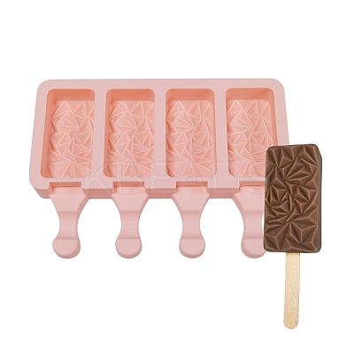 Food Grade DIY Rectangle Ice-cream Silicone Molds DIY-D062-06C-1