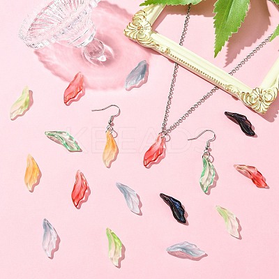 100Pcs Transparent Glass Pendants GLAA-CJ0002-63-1