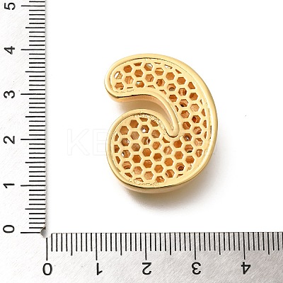 Brass Cubic Zirconia Pendants KK-M295-13G-G-1