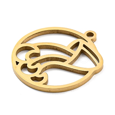 304 Stainless Steel Pendants STAS-Z043-01K-1