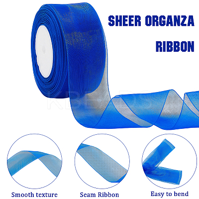 1 Rolls Sheer Organza Ribbon SRIB-CY0001-22C-01-1