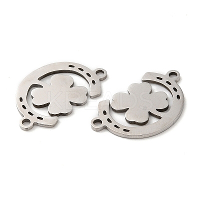 Non-Tarnish 201 Stainless Steel Connector Charms STAS-Q245-19P-1