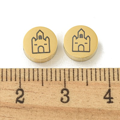 Halloween 304 Stainless Steel Beads STAS-U017-01G-C-1