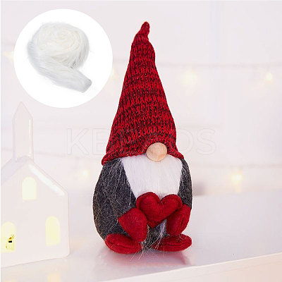 Artificial Wool Gnome Beard Costume Beard OCOR-WH0082-273A-1