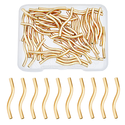 Brass Tube Beads KK-DC0001-73-1