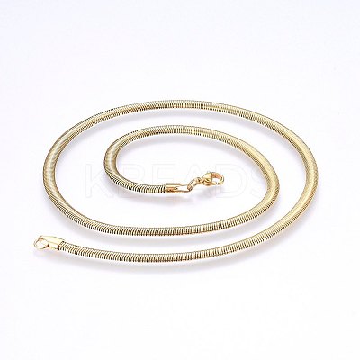 304 Stainless Steel Herringbone Chain Necklaces X-NJEW-F227-07G-03-1
