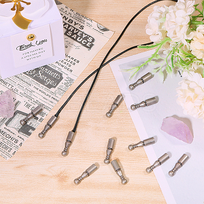 12Pcs Alloy Cord Ends FIND-CA0009-70B-1