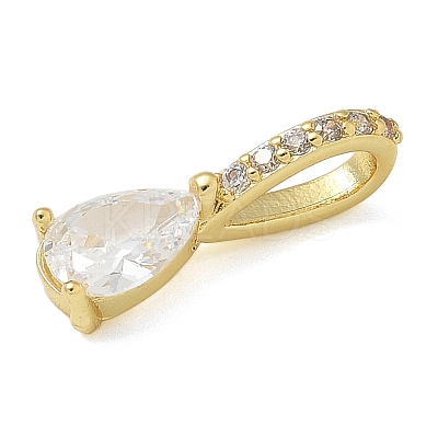 Brass Micro Pave Cubic Zirconia Pendants KK-U050-05G-02-1