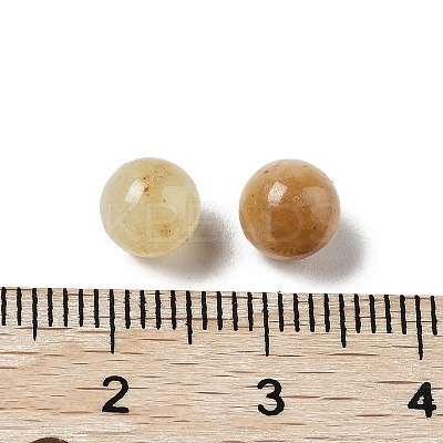 Heated Natural Citrine Sphere Beads G-P520-19-1