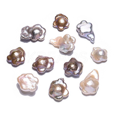 Baroque Natural Nucleated Keshi Pearl Beads LS-PEAR-S020-A02-1-1