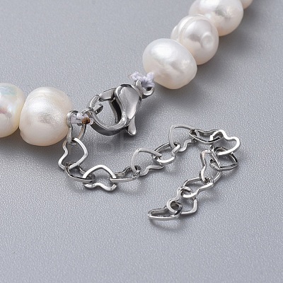 Natural Freshwater Pearl Necklaces NJEW-JN02513-1