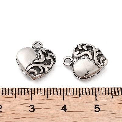 316 Surgical Stainless Steel Charms STAS-K276-27AS-1