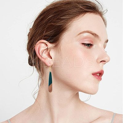 DIY Teardrop Dangle Earring Making Kits DIY-OC0006-32-1