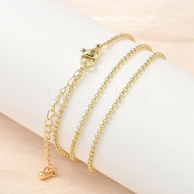 1.5MM Brass Rolo Chain Necklaces LS-NJEW-P339-06G-1