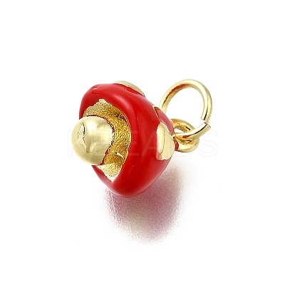 Brass Enamel Charms KK-K400-29G-03-1